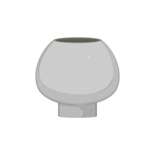 家庭花盆植物卡通矢量插图图片下载