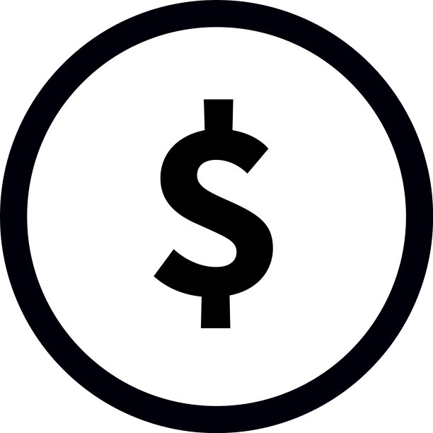美元符号图标图片下载