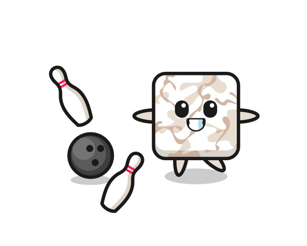 瓷砖卡通人物在玩耍图片下载