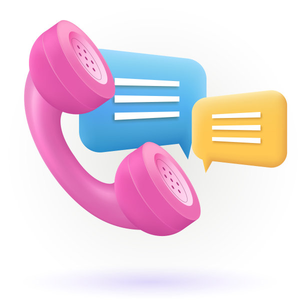 3d呼叫中心图标与消息。概念电话，支持服务，呼叫中心。图片下载