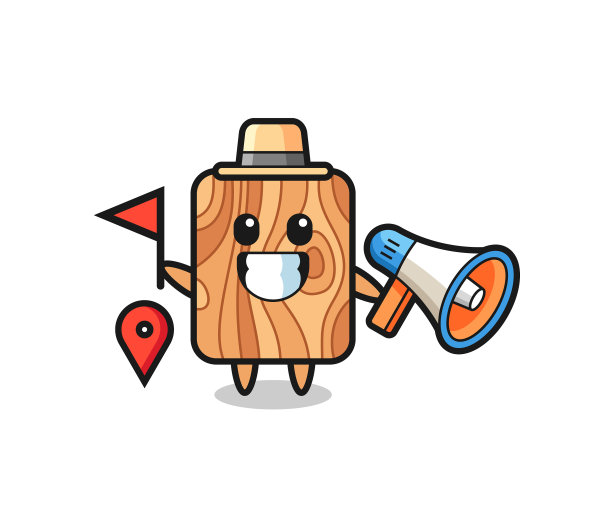 以木板为向导的卡通人物图片下载