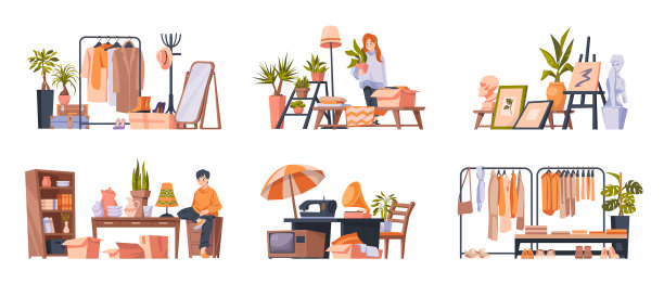 车库大甩卖古董家具图片下载