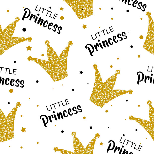 有王冠和星星的无缝图案图片下载