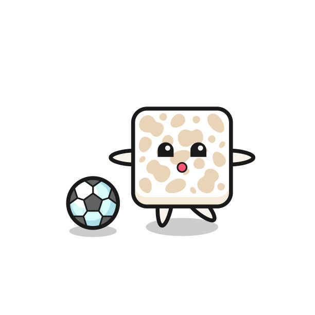 丹培卡通正在踢足球图片下载