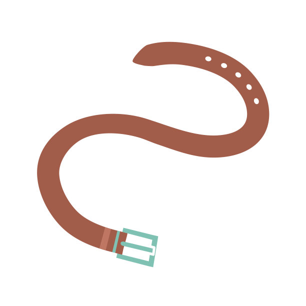 白色背景的男士棕色皮带图片下载