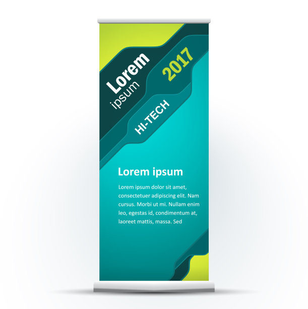 卷起的横幅图片下载