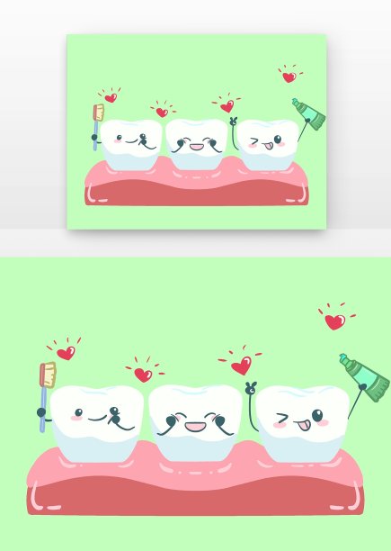 可爱牙齿拟人图片下载