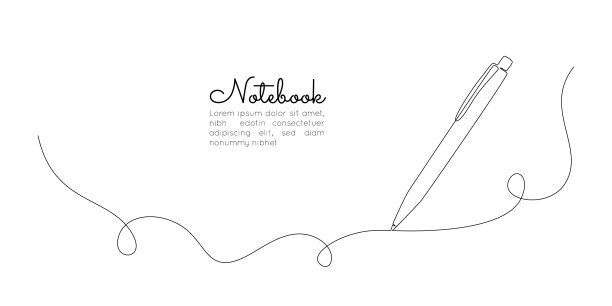 一根连续的线条画，用笔细写图片下载