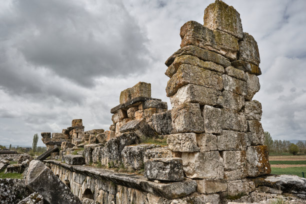 古代神庙、罗马希腊城市遗迹和遗迹图片下载