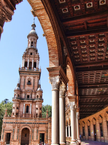 塞维利亚的西班牙广场图片下载