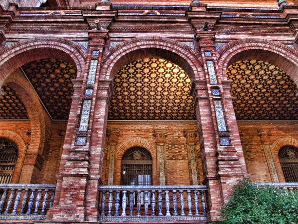 塞维利亚的西班牙广场图片下载