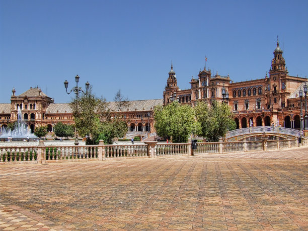 塞维利亚的西班牙广场图片下载
