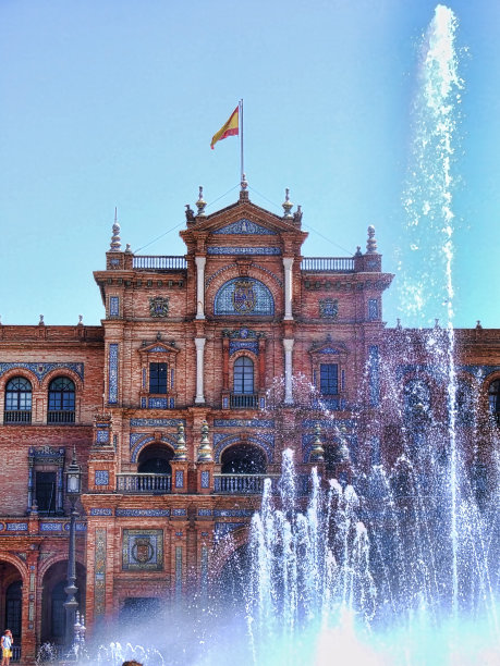 塞维利亚的西班牙广场图片下载