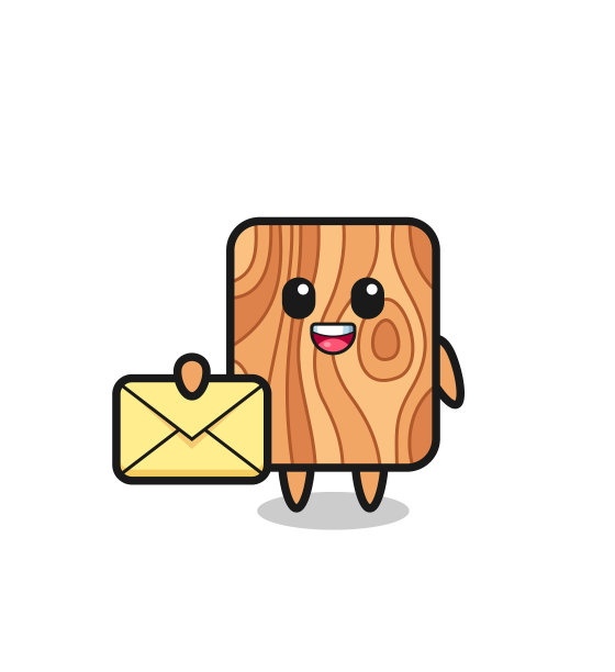 卡通的厚木板拿着一个黄色的字母图片下载