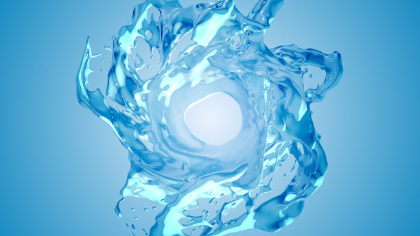 液体飞溅或带有水滴的圆形漩涡图片下载