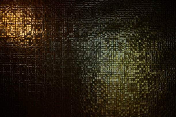 马赛克墙与光纹理背景图片下载