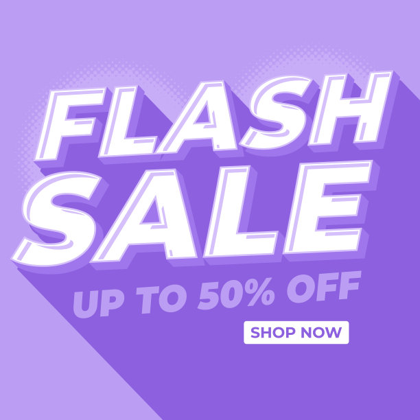 闪购海报或横幅。Flash销售横幅模板设计的社交媒体和网站。特别优惠闪购活动。图片下载