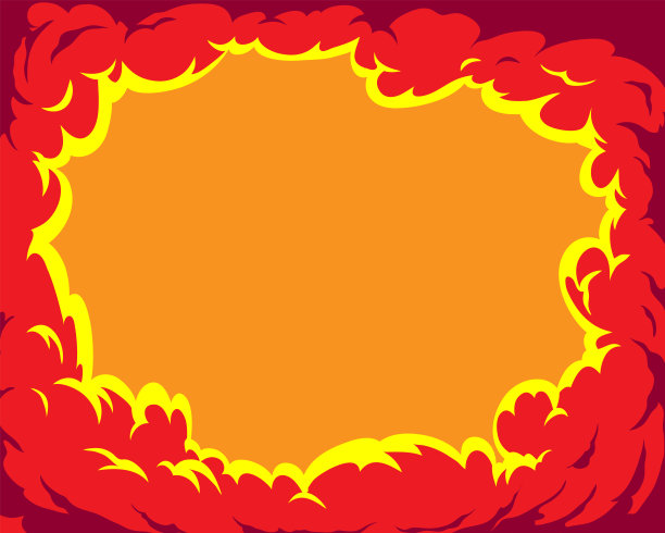 漫画书卡通框架烟雾背景。波普艺术云设计模板页面。手绘矢量爆炸艺术插图。图片下载