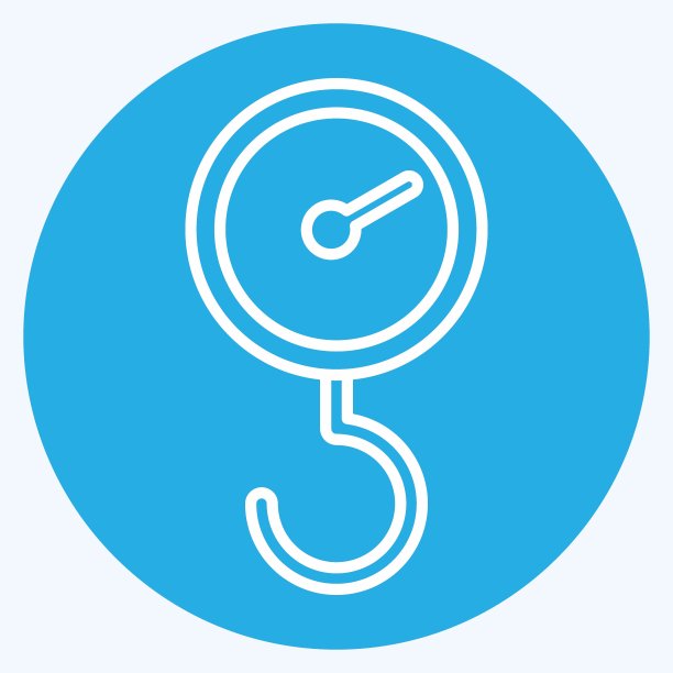 图标的行李。适合教育符号。蓝眼睛的风格。简单的设计可编辑。设计模板向量。简单的说明图片下载