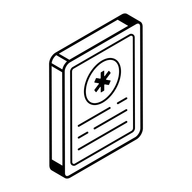 一个可编辑的等距轮廓图标的处方图片下载