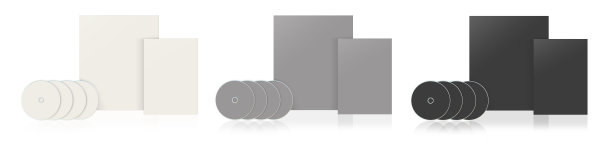 三束空白模板白色，灰色和黑色表示布局和设计。图片下载