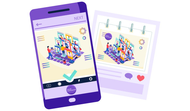 选择未来职业的概念。一个男生在虚拟屏幕上选择职业图片下载