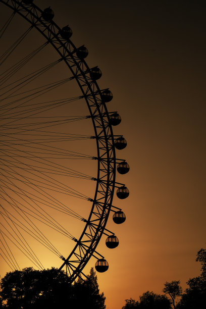 黄昏的摩天轮图片下载