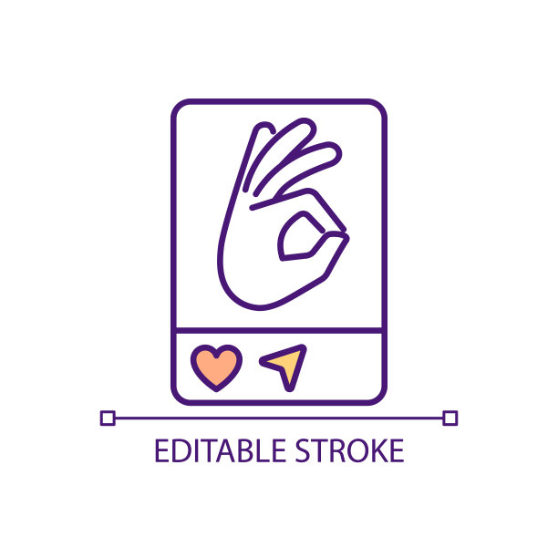 在社交媒体上发布图片RGB彩色图标图片下载