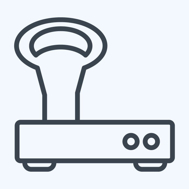 图标的规模。适合教育符号。行风格。简单的设计可编辑。设计模板向量。简单的说明图片下载