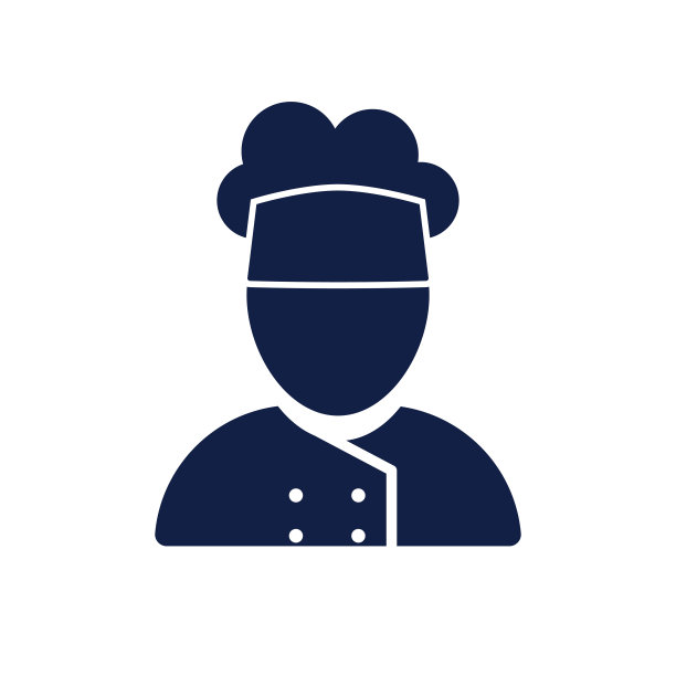 厨师字形工作图片下载