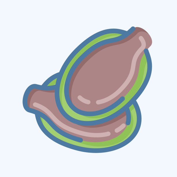 图标南瓜种子。适用于坚果符号。涂鸦风格。简单的设计可编辑。设计模板向量。简单的说明图片下载