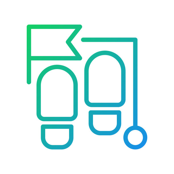 步骤像素完美的梯度线性矢量图标图片下载