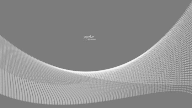 抽象矢量烟雾背景，波流动的圆圈粒子，灰色抽象插图，平滑和柔和的设计，放松的图像。图片下载