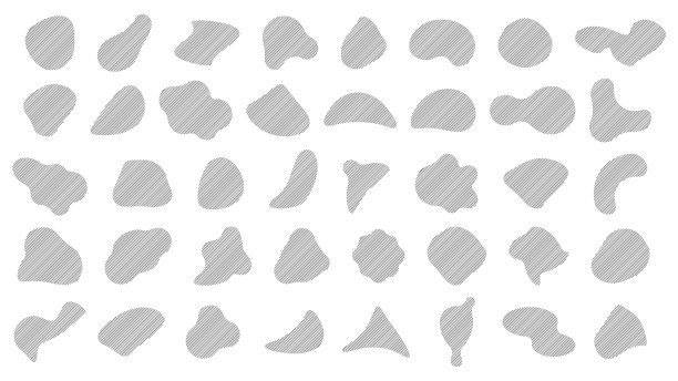 一套液体形状图标抽象形状符号图片下载