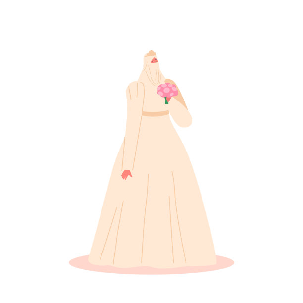 幸福的阿拉伯女性性格结婚新娘图片下载