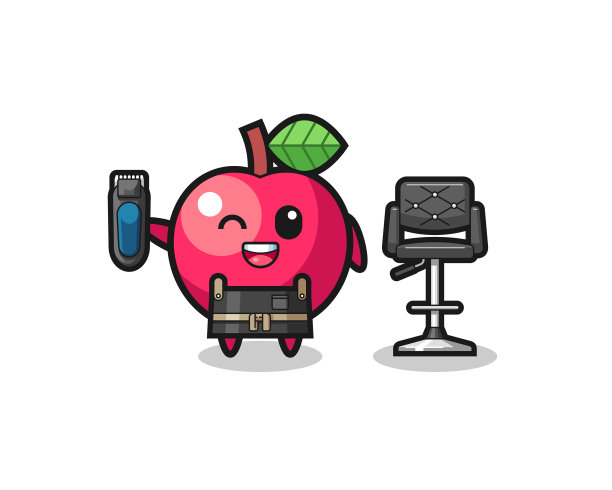 苹果理发店正在举行剪发仪式图片下载