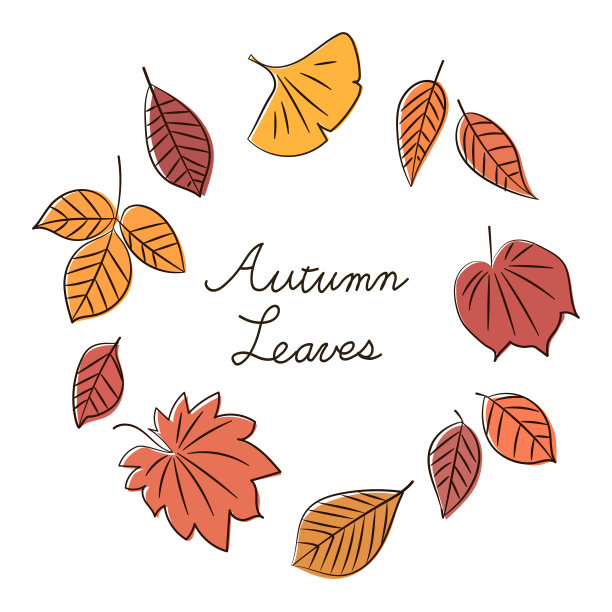 秋叶框架图片下载