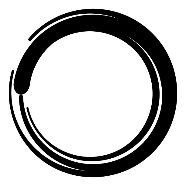 日式圆框图片下载