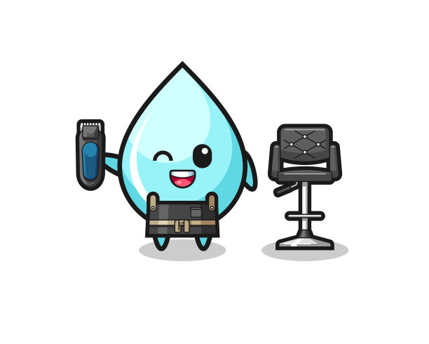 水滴理发店手里拿着一个三叶草图片下载