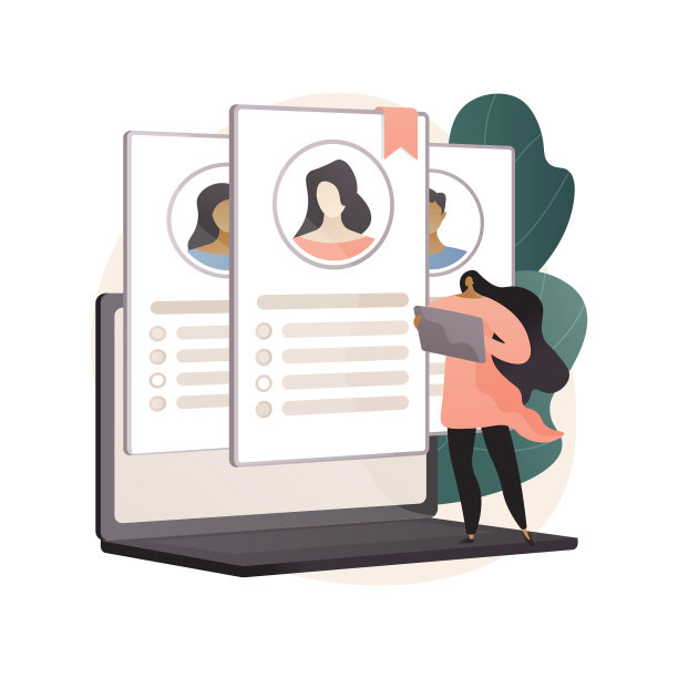 招聘代理机构抽象概念图片下载