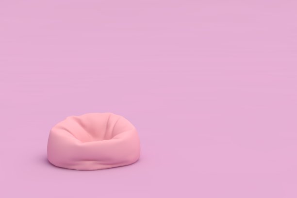 粉红色的豆袋图片下载