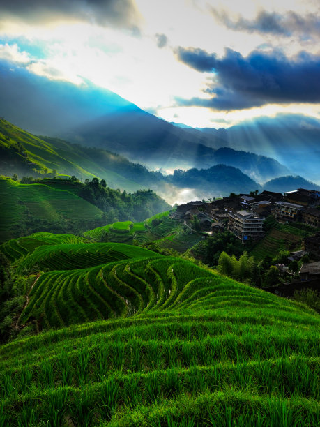 桂林龙胜梯田图片下载