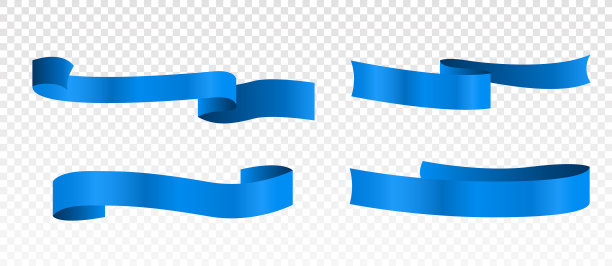 蓝丝带图片下载