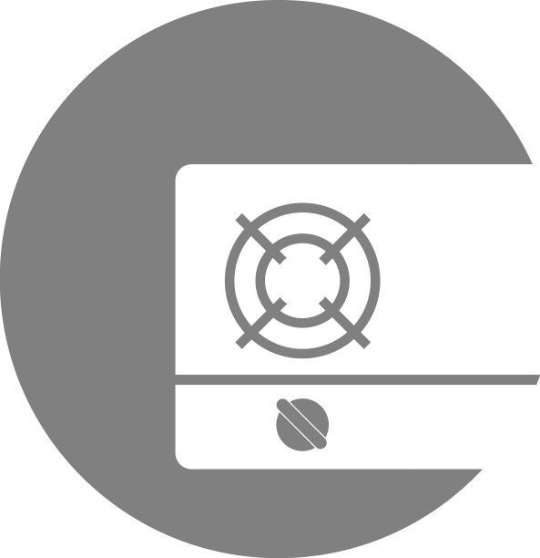 燃气灶图标设计模板图片下载