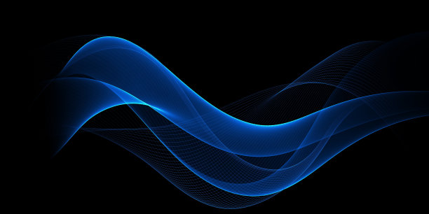 抽象蓝色流波背景图片下载