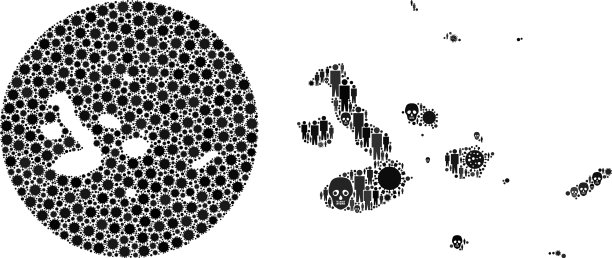 加拉帕戈斯群岛的冠状病毒和人口马赛克图片下载