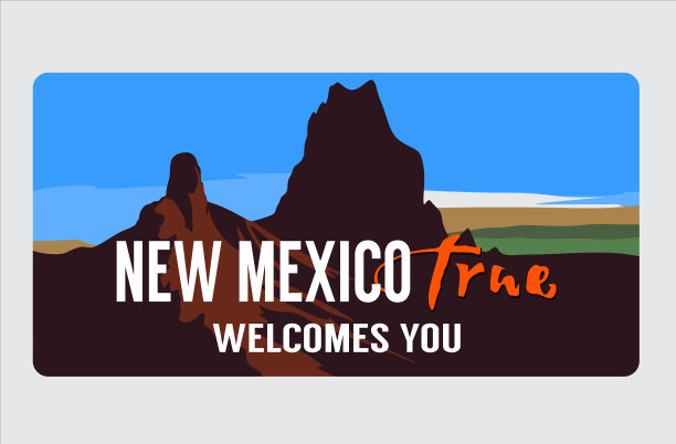 新墨西哥州以自然风光欢迎您图片下载