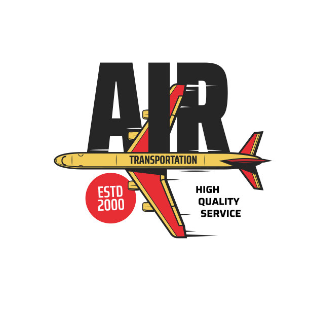 航空货运图标与货运飞机图片下载