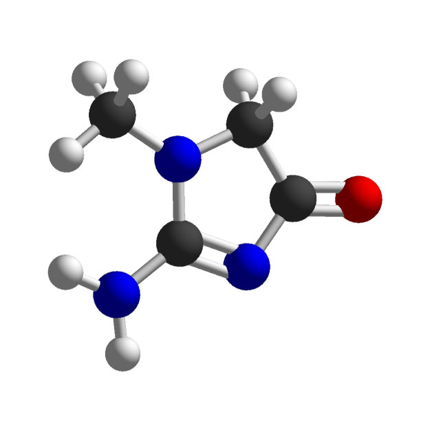 肌酸酐的3d分子结构分离在白底化学原子分子上图片下载