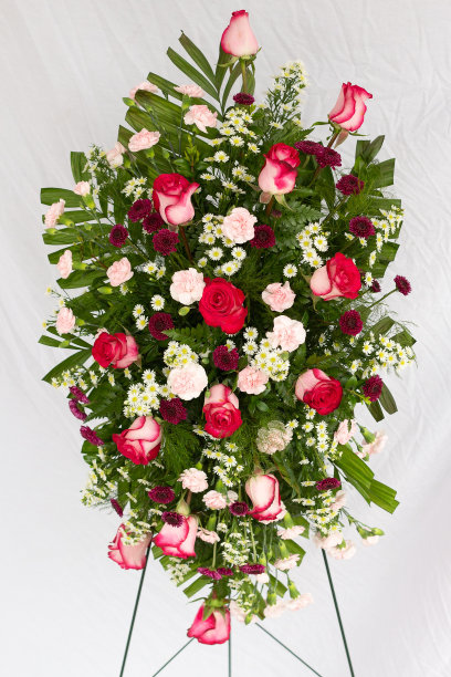 红色和粉色的葬礼喷雾图片下载